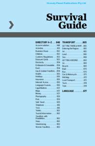 ©Lonely Planet Publications Pty Ltd  Survival Guide DIRECTORY A–Z[removed]