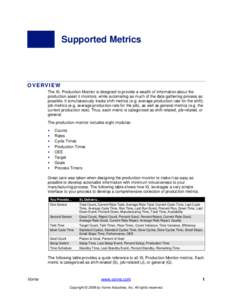 Takt time / Timer / Business / Technology / Overall equipment effectiveness