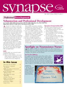 synapse Official Newsletter of the American Association of Neuroscience Nurses	  May 2006 • Volume XXXIII • Number 3