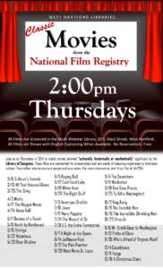 National Film Registry / The Searchers / The Muppet Movie / Bitly / Mary Poppins / Film / Cinema of the United States / Library of Congress