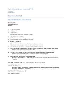 Arscott / Easement / Oreb and Zeeb / Agenda / Meetings / Parliamentary procedure