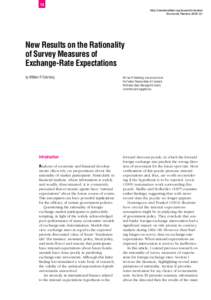 New Results on the Rationality of Survey Measures of Exchange-Rate Expectations