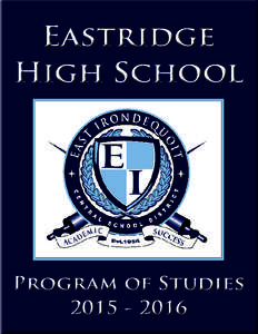 Eastridge High School Program of Studies[removed]