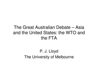 Microsoft PowerPoint - The Great Australian Debate.ppt