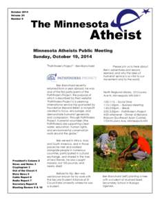 October 2014 Volume 24 Number 9 The Minnesota