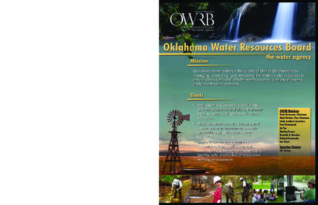 ŪŪ Finalize and implement the Oklahoma Comprehensive Water Plan to prepare for the water needs of state