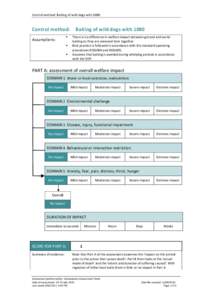 wild dog baiting with 1080 worksheet