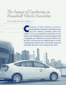 The Impact of Carsharing on Household Vehicle Ownership ELLIOT MARTIN AND SUSAN SHAHEEN C