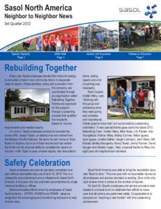 Sasol North America  Neighbor to Neighbor News 3rd Quarter[removed]Special Olympics