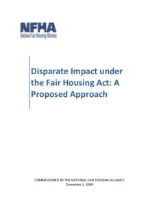 HUD and the Impact Standard under the Fair Housing Act