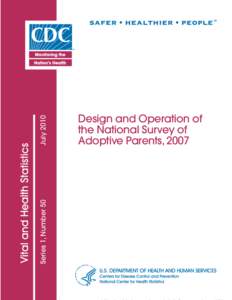Vital and Health Statistics Series 1, Number 50 July 2010