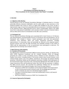 Microsoft Word - Brief Report of National Consultation on Xayaburi in Cambodia.doc