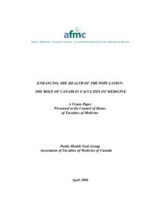 Microsoft Word - AFMC  Public Health Vison Paper - April 2006.doc