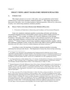 Report to Congress: Mandatory Minimum Penalties in the Federal Criminal Justice System - Chapter 5 (October 2011)