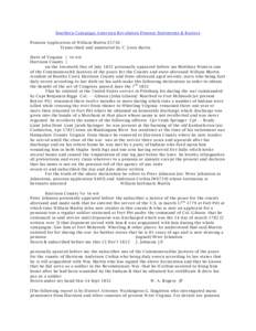 Southern Campaign American Revolution Pension Statements & Rosters Pension Application of William Martin S5736 Transcribed and annotated by C. Leon Harris State of Virginia } to wit Harrison County } on the twentieth Day