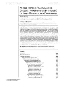 Journal of Systematic Palaeontology 6 (4): 463–487 doi:[removed]S1477201907002428 Printed in the United Kingdom