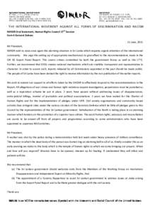 Political repression / Government of India designated terrorist organizations / Liberation Tigers of Tamil Eelam / United Nations Human Rights Council / Sri Lankan Civil War / Forced disappearance / Crime / Criminal law / National security