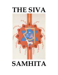 THE SIVA  SAMHITA THE SIVA SAMHITA. **********************************************************