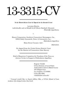 [removed]CV In the United States Court of Appeals for the Second Circuit Lorraine Martin, individually and on Behalf of all Others Similarly Situated, Plaintiffs-Appellants, v.