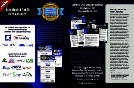 Retirement / Insurance / Actuarial science / Life annuity / Annuity / Indexed annuity / Bankers Life and Casualty / Financial economics / Investment / Contract law