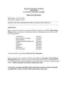 Contract / Request for quotation / United States Code / Contract law / Law / Provision