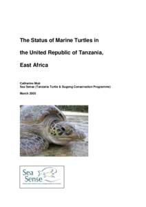 THE STATUS OF MARINE TURTLES IN TANZANIA, EAST AFRICA