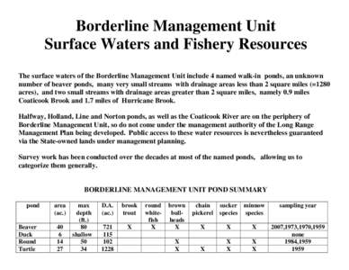 Habitats / Pond / Wetlands / Brook trout / Trout / North American Beaver / Fish / Fur trade / Beavers