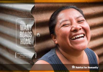 The  MANY ROADS HOME Habitat for Humanity International