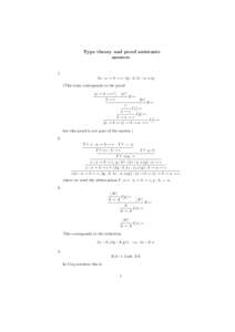 Proof theory / Lambda calculus / Logic in computer science / Deductive reasoning / Natural deduction / Combinatory logic
