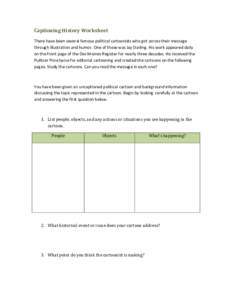 Captioning History Worksheet