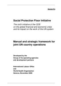 SOCIAL PROTECTION FLOOR INITIATIVE