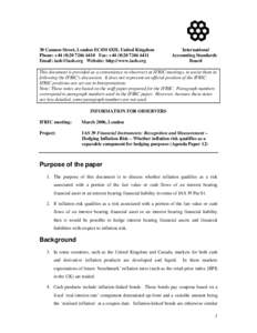 30 Cannon Street, London EC4M 6XH, United Kingdom Phone: +[removed]6410 Fax: +[removed]6411 Email: [removed] Website: http://www.iasb.org International Accounting Standards