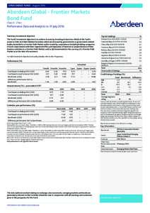 OPEN ENDED FUND – AugustAberdeen Global - Frontier Markets Bond Fund Class X - 2 Acc