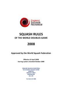 Racquetball / Rackets / Point / Volleyball / Tennis / Beer pong / Penalty / Serve / Official / Sports / Squash / Sports rules and regulations