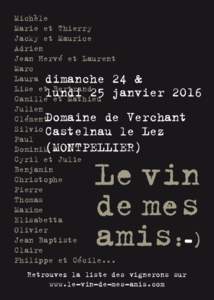 Vin de mes Amis LOGO pour verchant