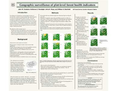 Geographic surveillance of plot-level forest health indicators