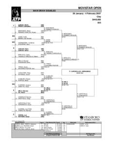 MOVISTAR OPEN MAIN DRAW DOUBLES 29 January - 4 February 2007