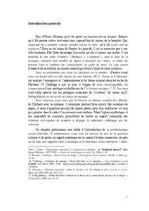 Introduction générale  Dire d’Henri Michaux qu’il fut poète ou écrivain est un truisme. Estimer