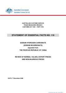 Statement of Essential Facts 119