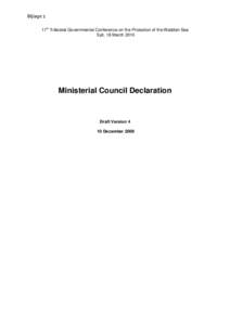 Ministerial Council Declaration