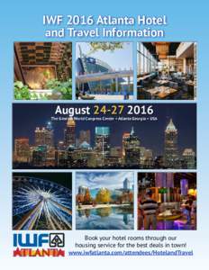 White Oak Kitchen & Cocktails  IWF 2016 Atlanta Hotel and Travel Information  August
