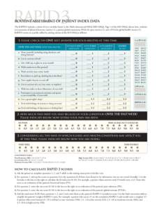 rapid3  routine assessment of patient index data The RAPID3 includes a subset of core variables found in the Multi-dimensional HAQ (MD-HAQ). Page 1 of the MD-HAQ, shown here, includes an assessment of physical function (