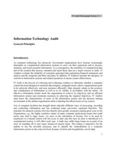 Microsoft Word - IT Audit - General Principles Monograph series # 1.doc