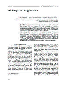 The History of entomology in Ecuador