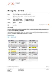 Message No[removed]New trading currencies to be added