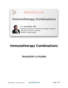 Immunotherapy Combinations TRANSCRIPT & FIGURES ©2015 GRACE - All Rights Reserved  cancerGRACE.org