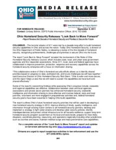 Public safety / Government / Homeland Security Grant Program / Homeland security / Ohio Department of Public Safety / Fusion center / Command /  Control and Interoperability Division / National Cyber Security Division / United States Department of Homeland Security / Surveillance / National security