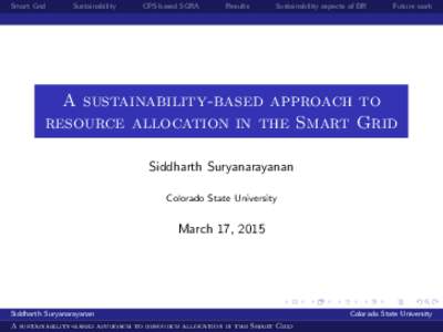 Smart Grid  Sustainability CPS-based SGRA