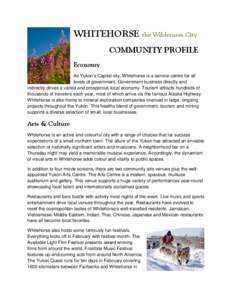 Microsoft Word - WHITEHORSE COMMUNITY PROFILE