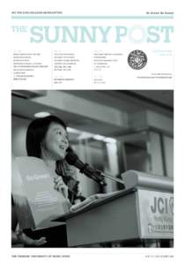 WU YEE SUN COLLEGE NEWSLETTER  Go Green! Be Sunny! 01- 05